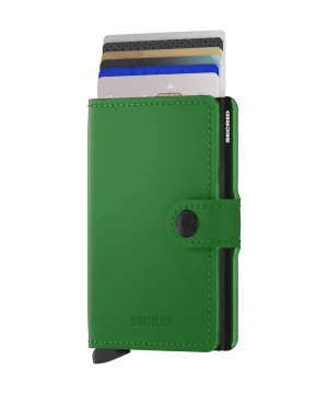Miniwallet Matte Bright Green FRID Secure
