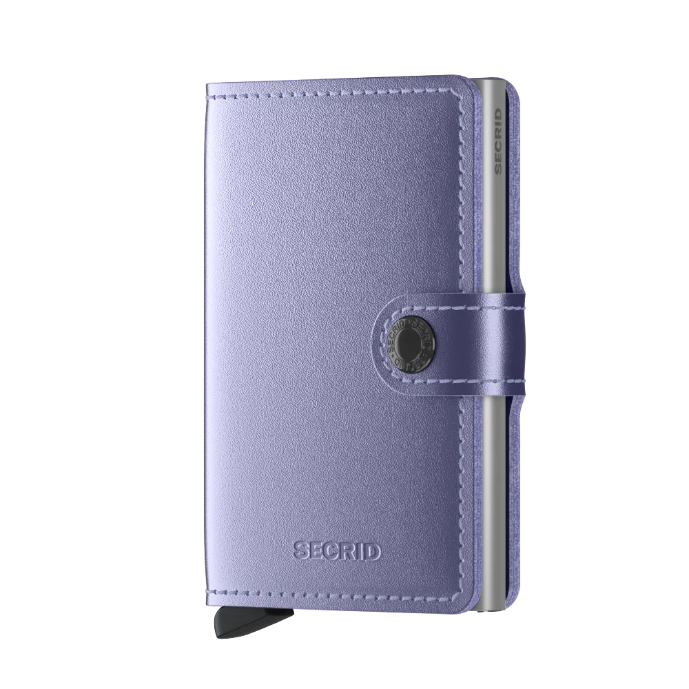 Miniwallet Metallic Lila RFID Secure