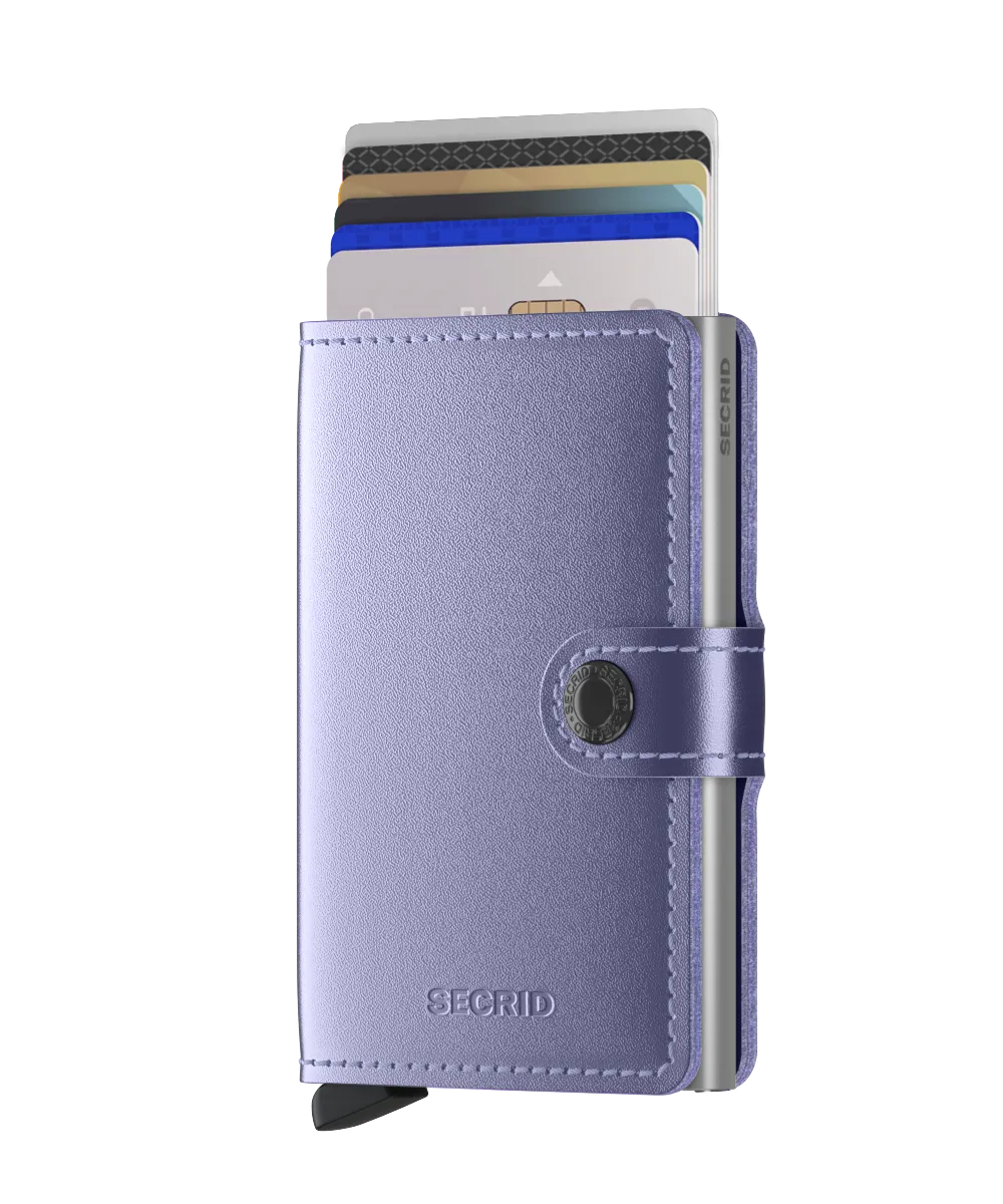 Miniwallet Metallic Lila RFID Secure