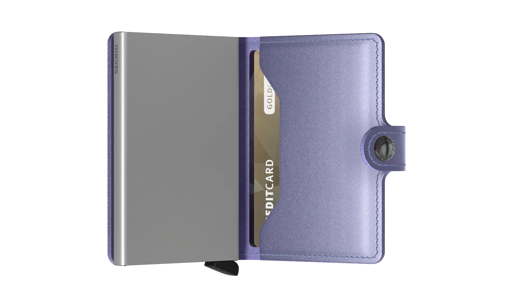 Miniwallet Metallic Lila RFID Secure