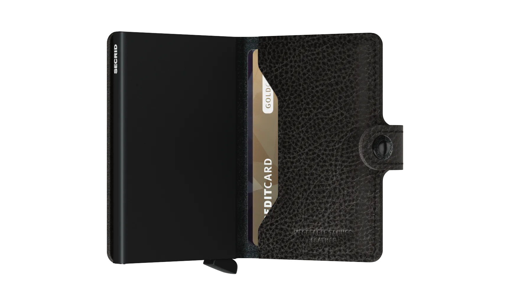 Miniwallet Veg Black RFID Secure
