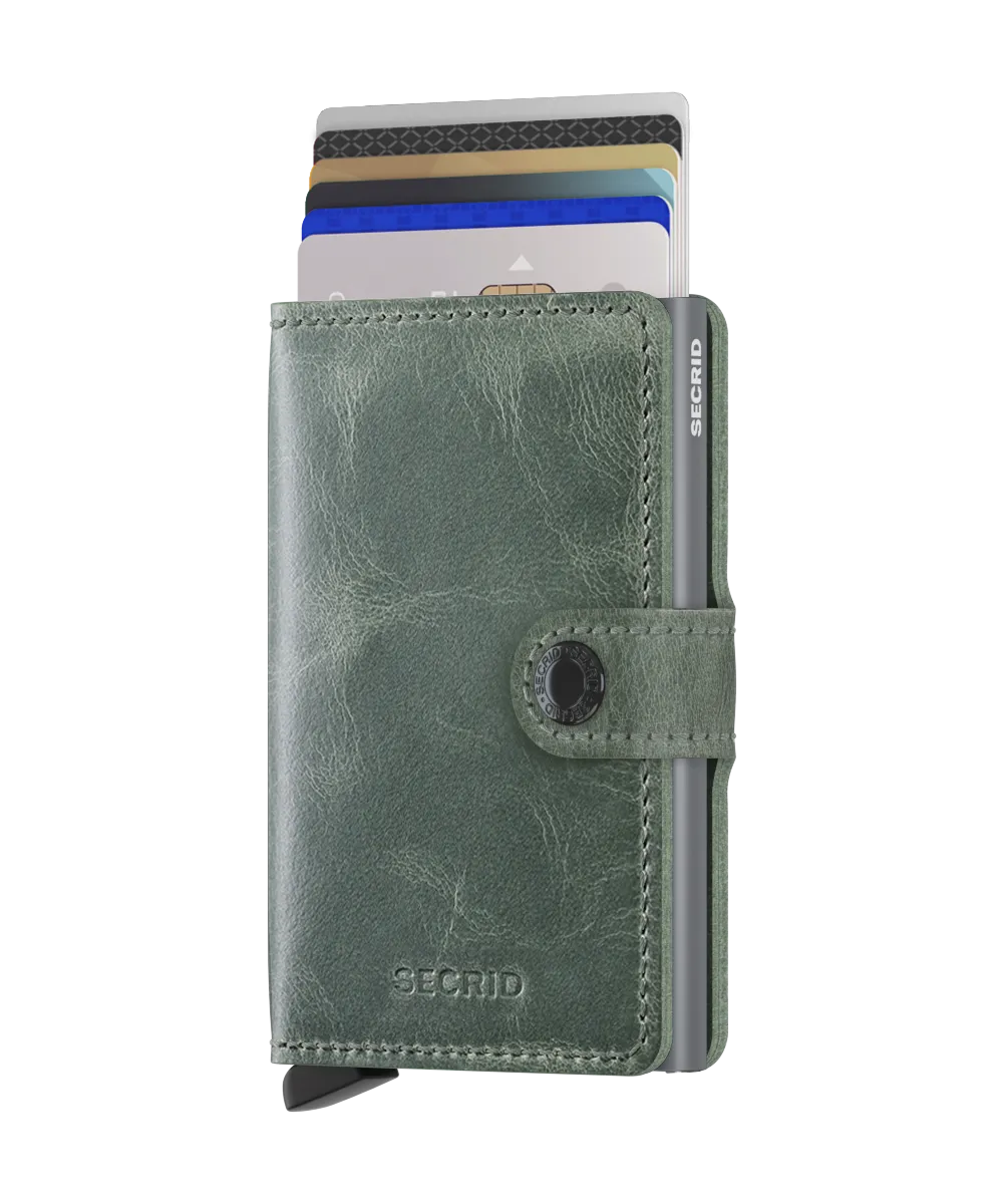 Miniwallet Vintage Sage RFID Secure
