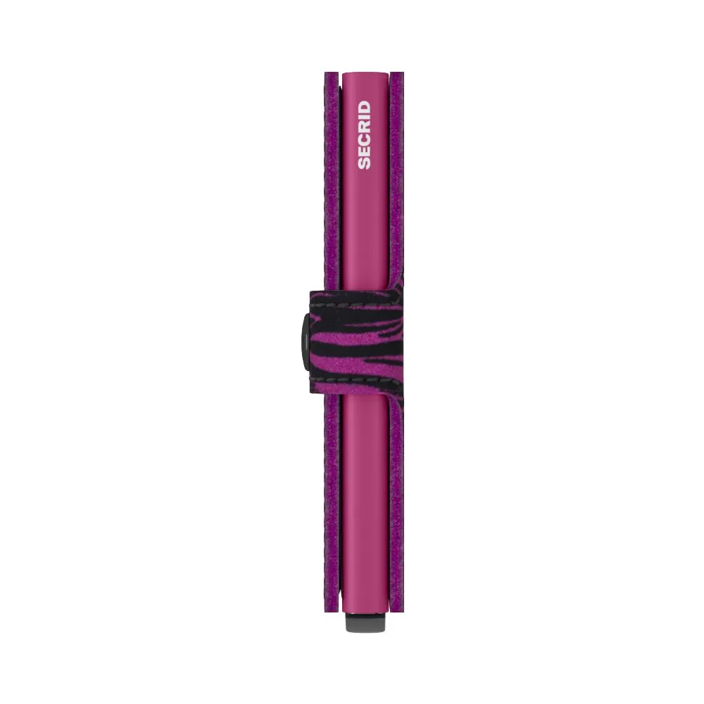 Miniwallet Zebra Fuchsia RFID Secure