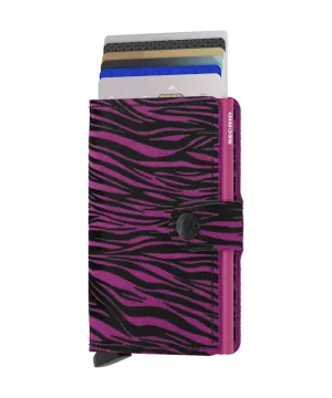 Miniwallet Zebra Fuchsia RFID Secure