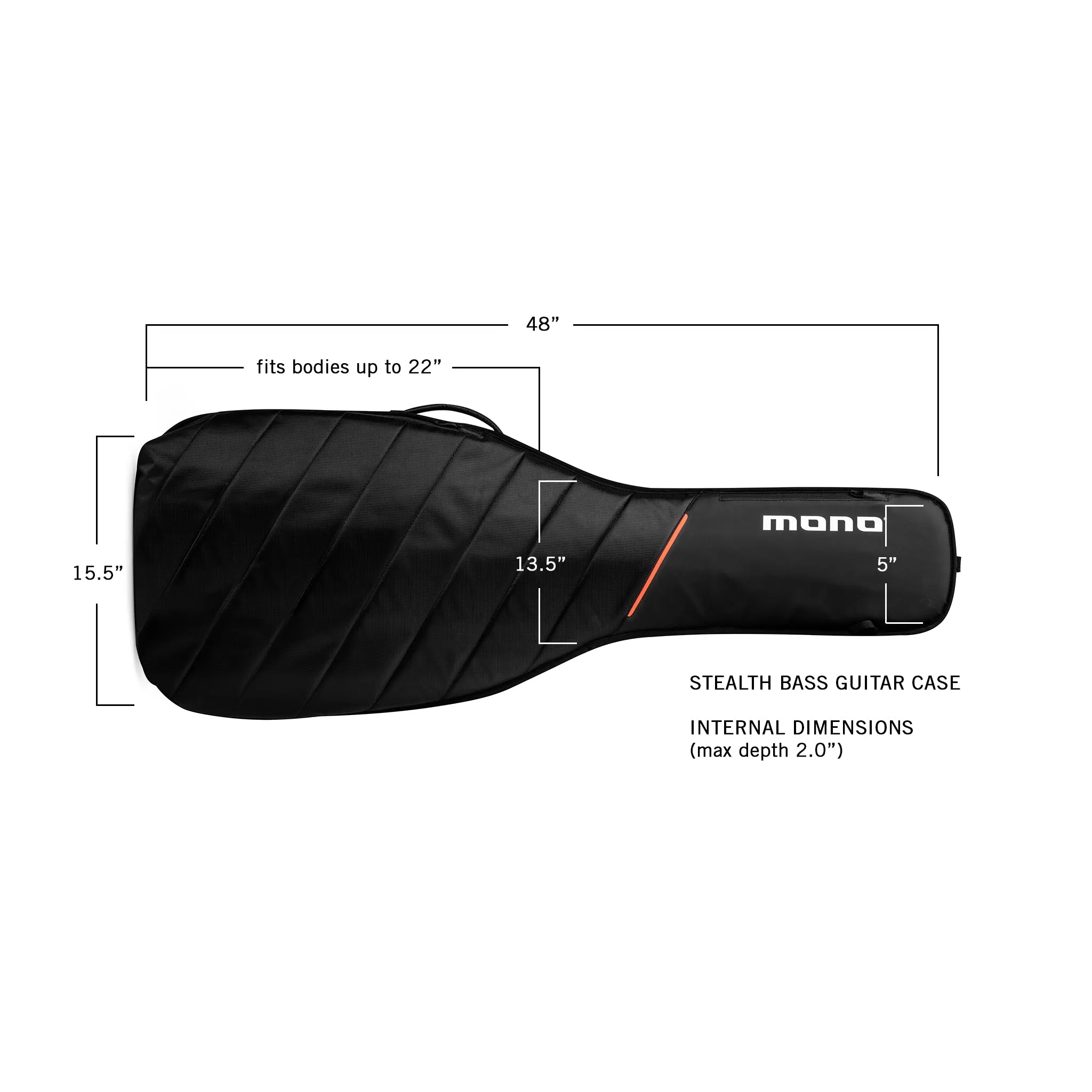 MONO Stealth Bass Guitar Case, Black