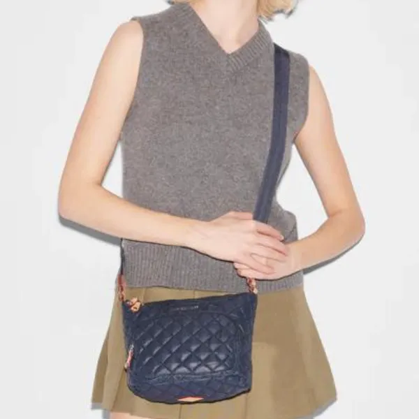 MZ Wallace Metro Scout Crossbody Deluxe in Navy Dawn