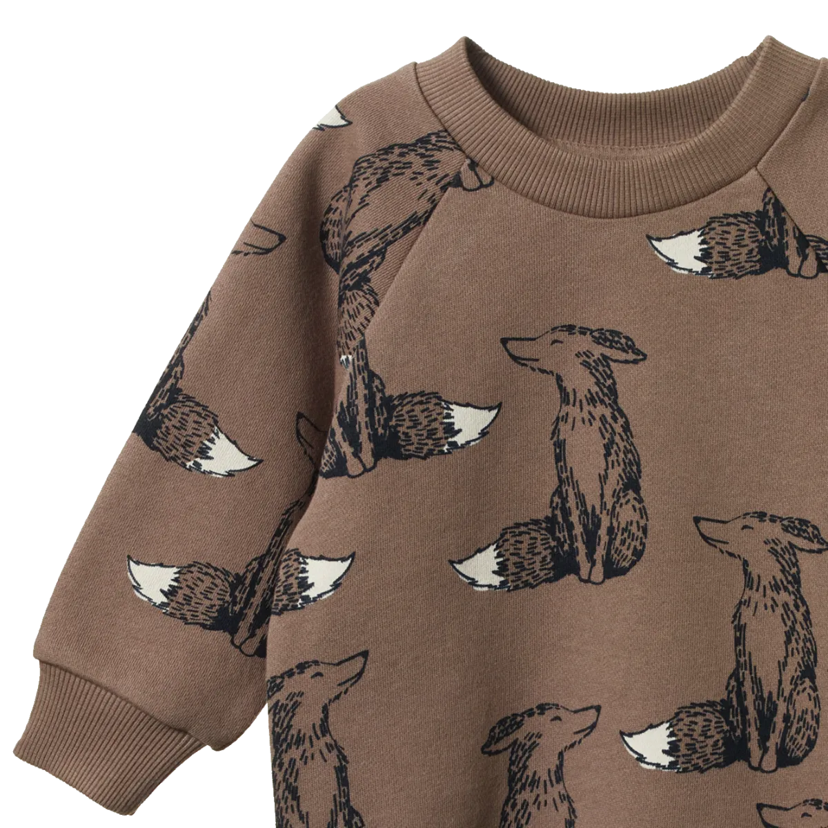 NATURE BABY EMERSON SWEATER FOXY CUB PRINT