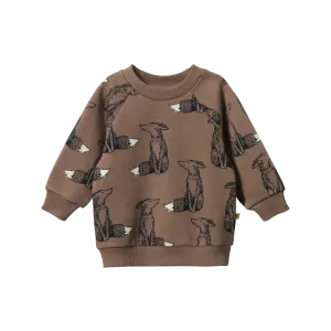 NATURE BABY EMERSON SWEATER FOXY CUB PRINT