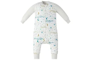 Nest Designs 1.0 TOG Bamboo Long Sleeve Footed Sleep Bag - Stars White