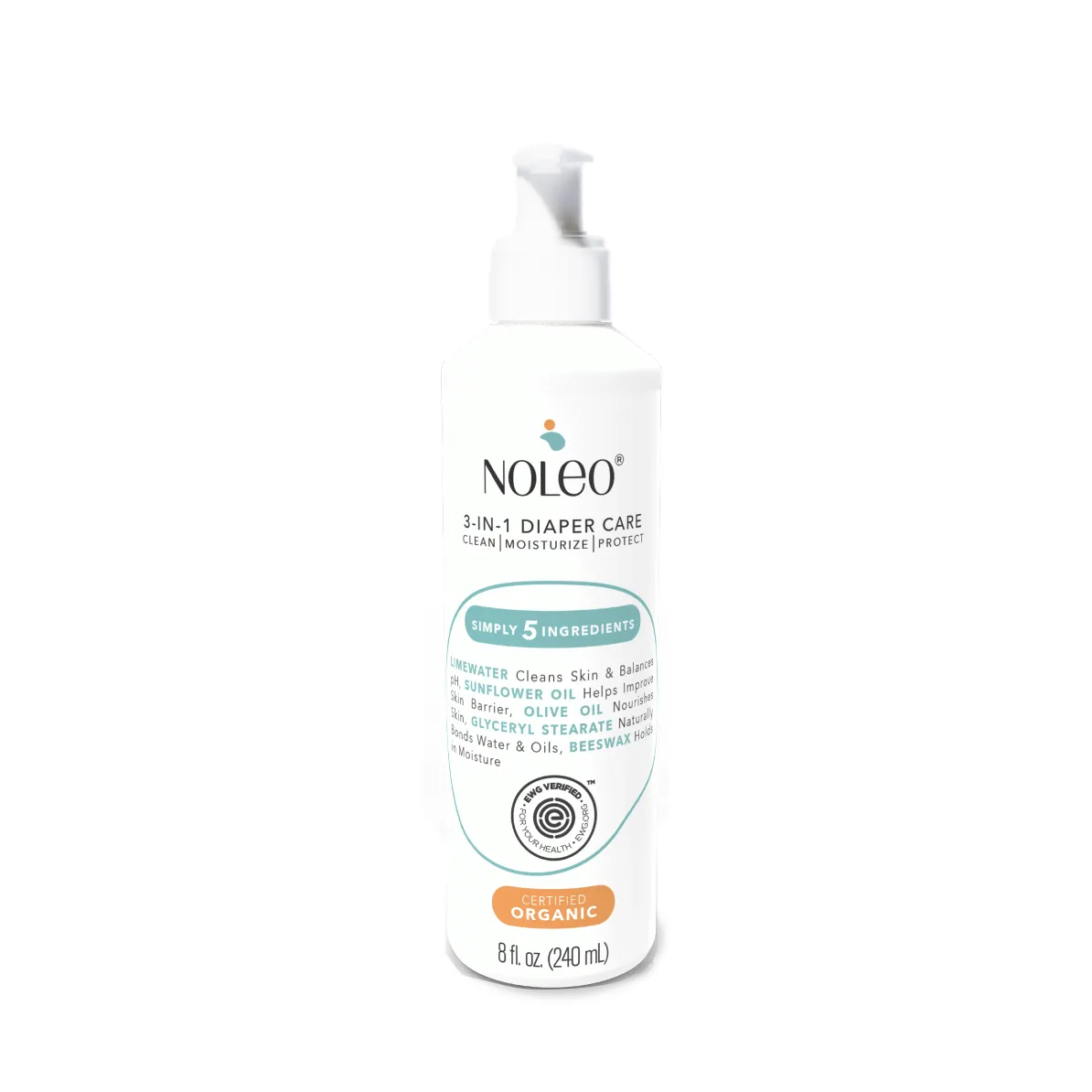 NOLEO 3-IN-1 - Diaper Rash Cream - EWG Verified