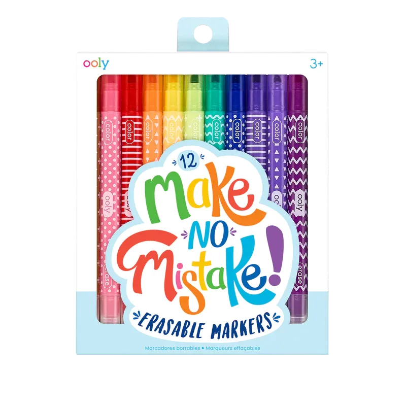 Ooly Make No Mistake Markers - Set of 12