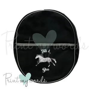 Personalised Equestrian Hat Bag - Elegant Design