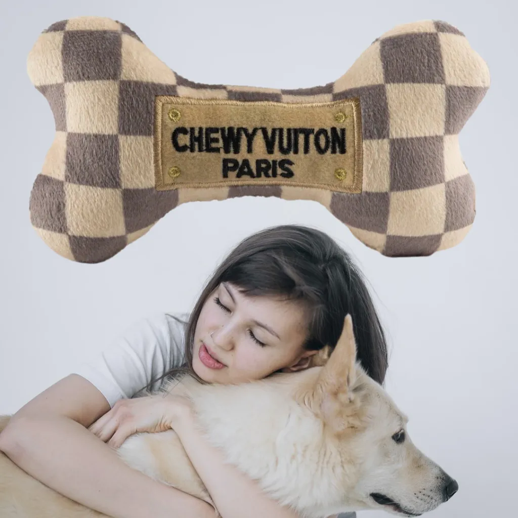 Plush Dog Bone - Chewy Vuiton