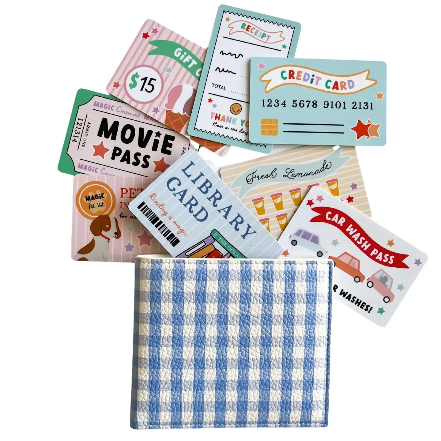 Pretend Play Wallet   Credit Card Set