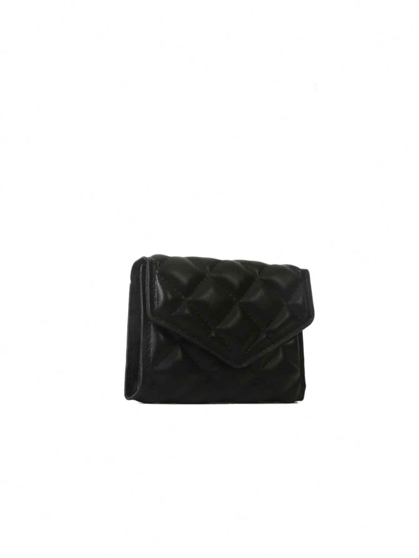 Quilted Diamond Short Wallet
