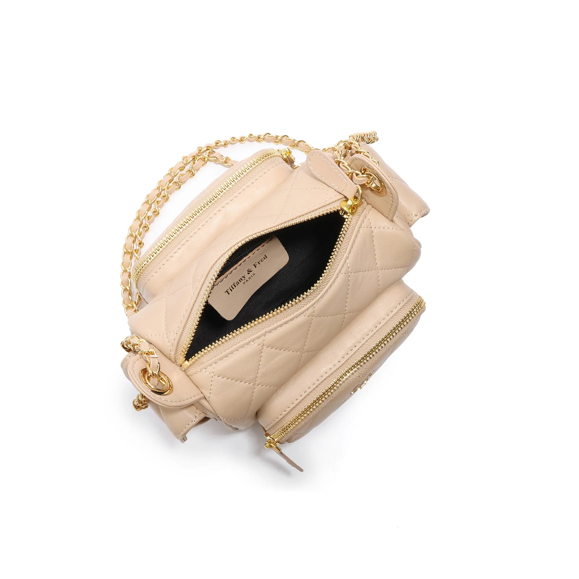 Quilted Mini Crossbody Bag with Chain Detail