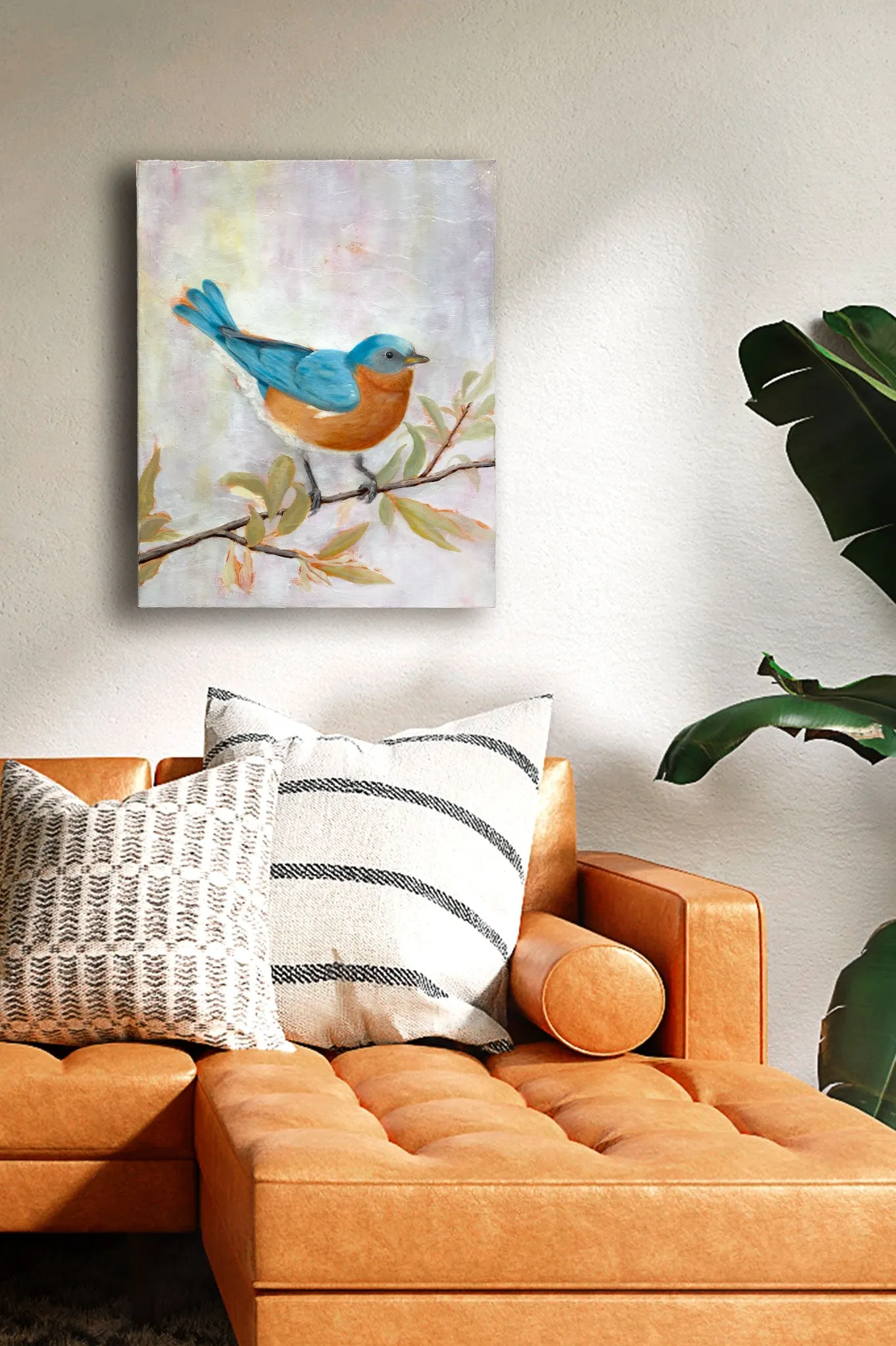 "Messenger" Bluebird Painting 16x20