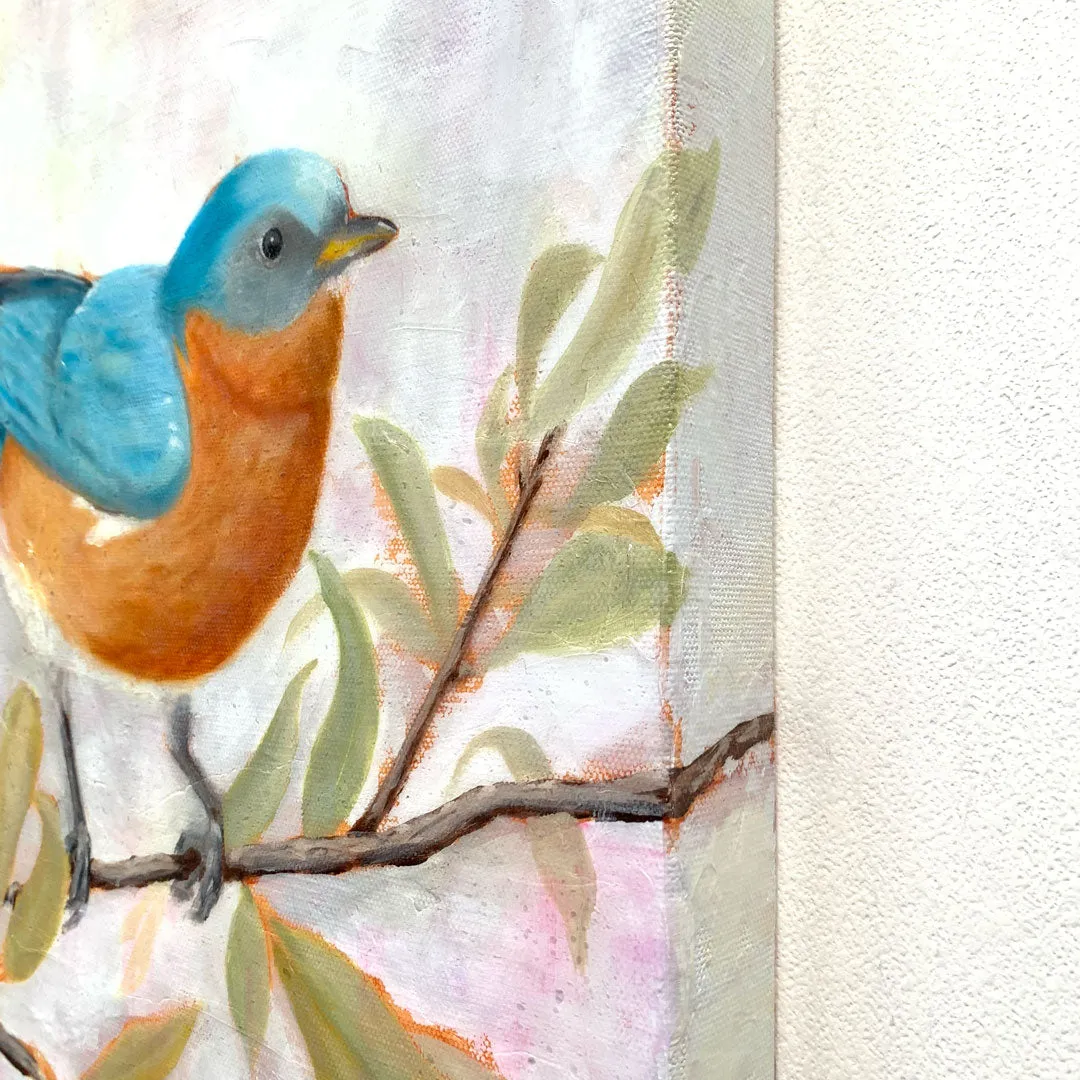 "Messenger" Bluebird Painting 16x20