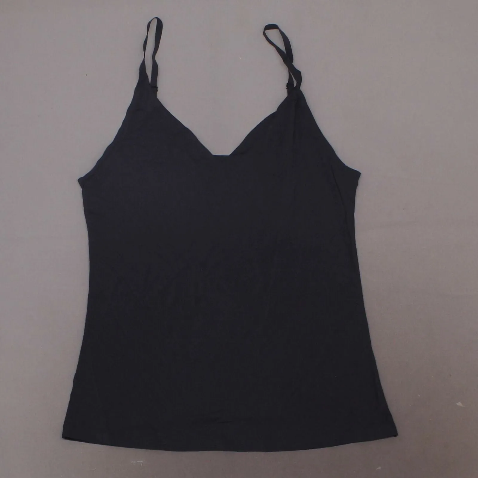 Rhonda Shear Lightweight Everyday V Neck Camisole Black 2X
