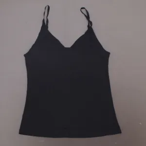 Rhonda Shear Lightweight Everyday V Neck Camisole Black 2X