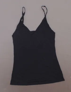Rhonda Shear Women's Lightweight Everyday V Neck Camisole Black Medium