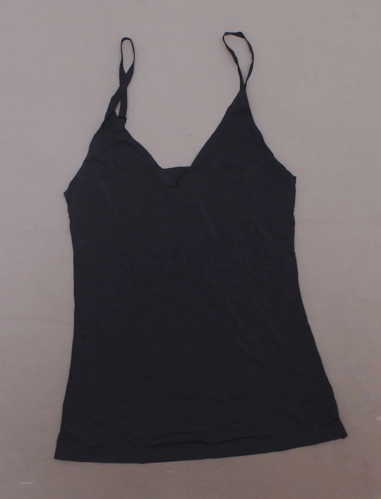 Rhonda Shear Women's Lightweight Everyday V Neck Camisole Black Medium