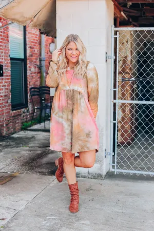 Sahara Dust Baby Doll Dress S-3X