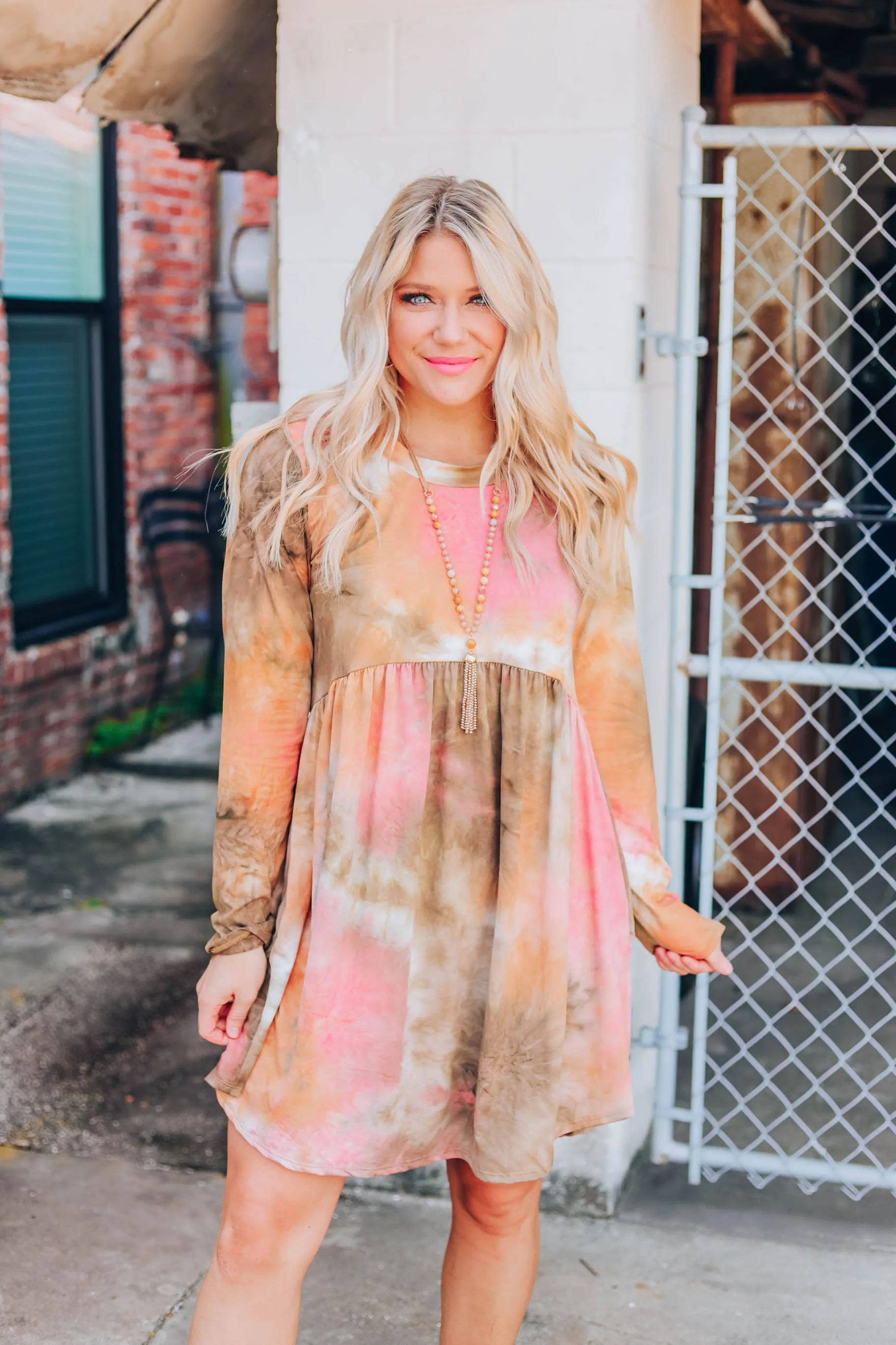 Sahara Dust Baby Doll Dress S-3X