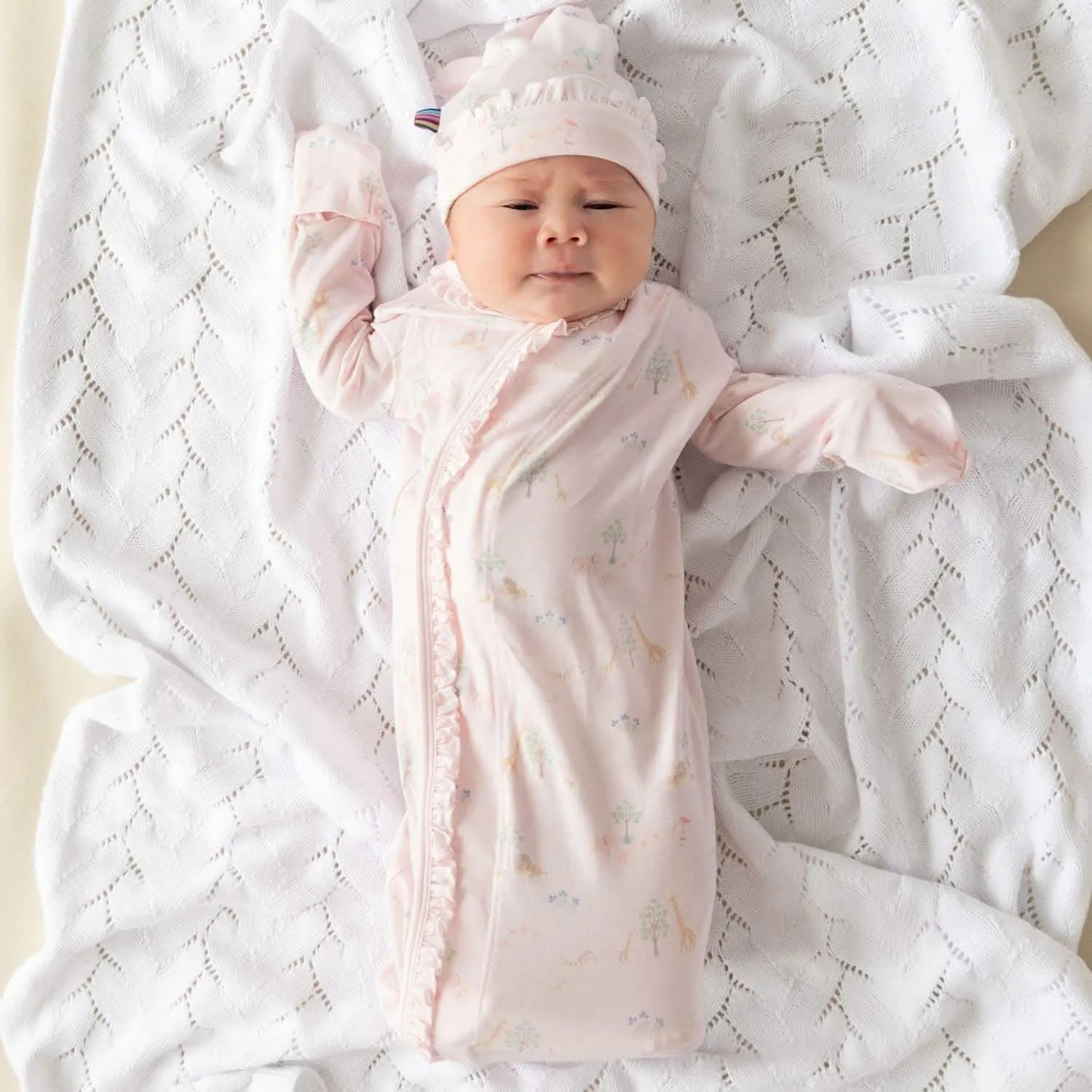 Serene Safari Ruffle Gown Set