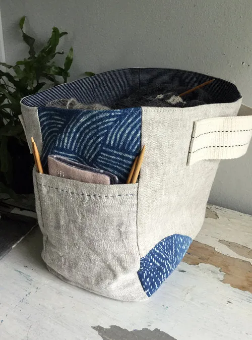 Side Handle Gusset Tote Pattern PDF by KZ Stevens