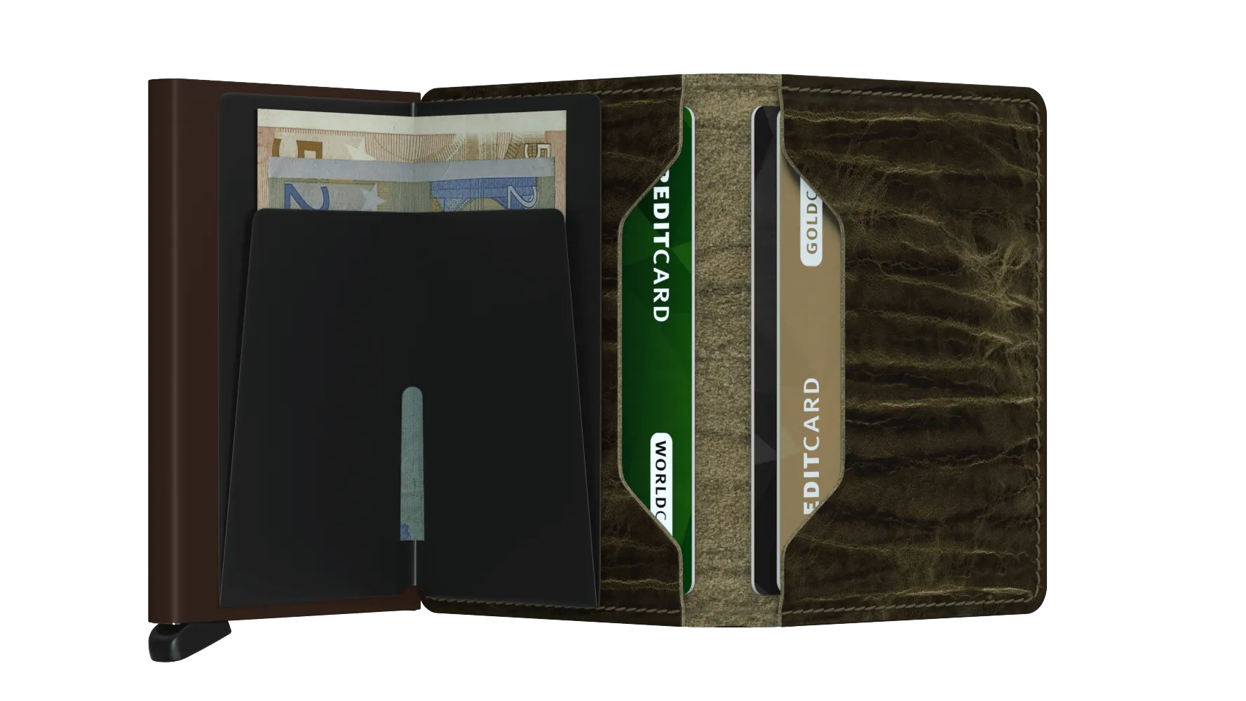 Slimwallet Dutch Martin Olive RFID Secure