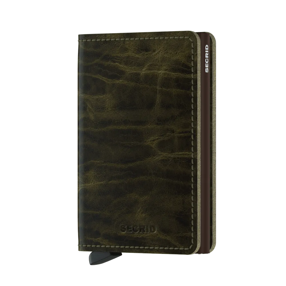 Slimwallet Dutch Martin Olive RFID Secure
