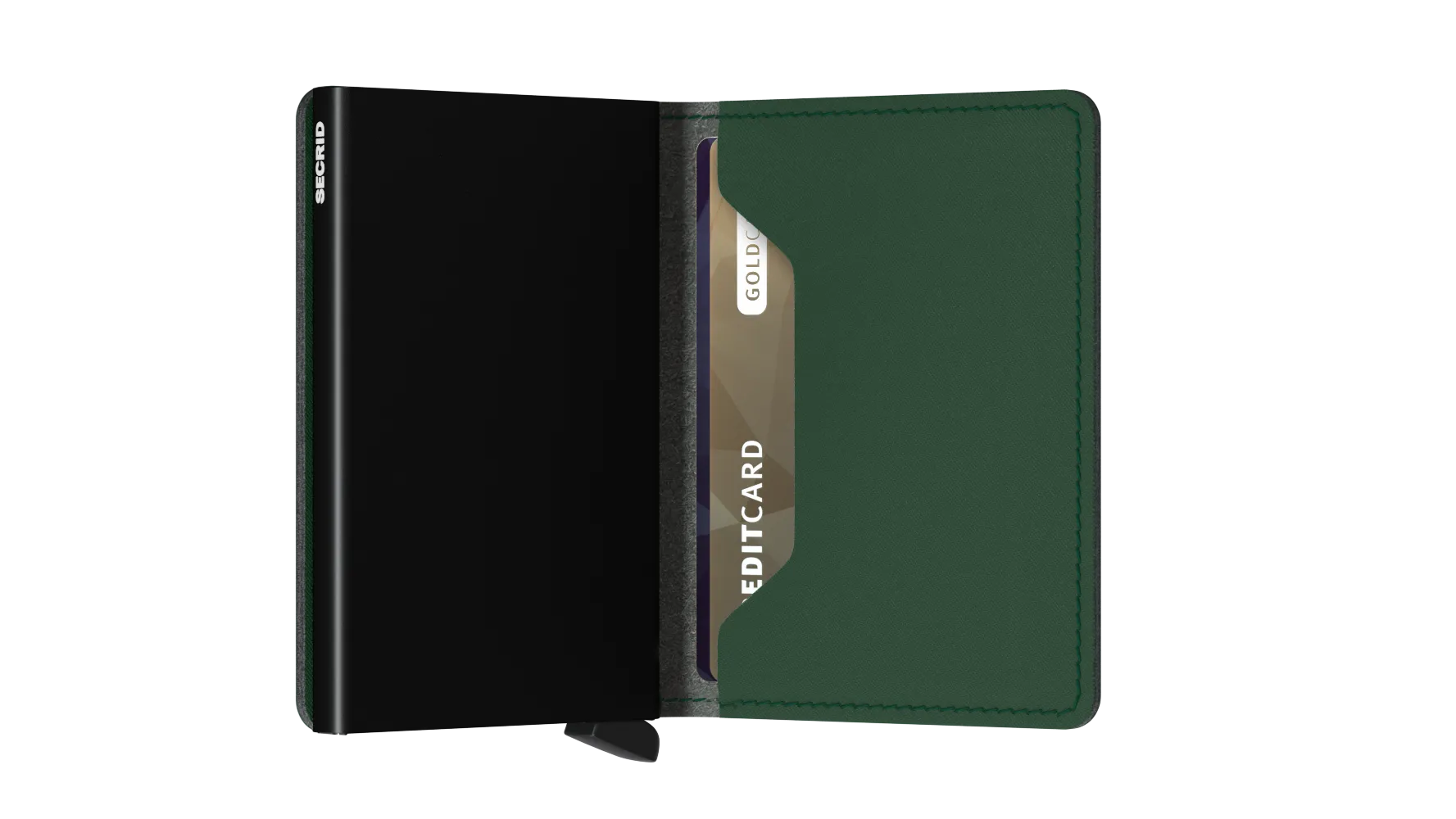 Slimwallet Vegan Yard Green-RFID Secure