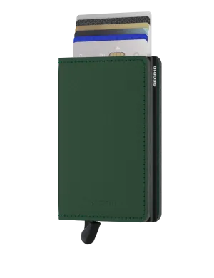Slimwallet Vegan Yard Green-RFID Secure