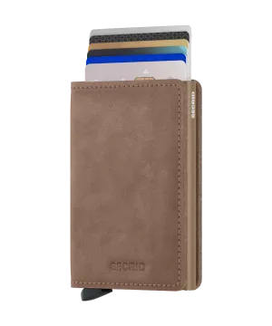 Slimwallet Vintage Taupe RFID Secure