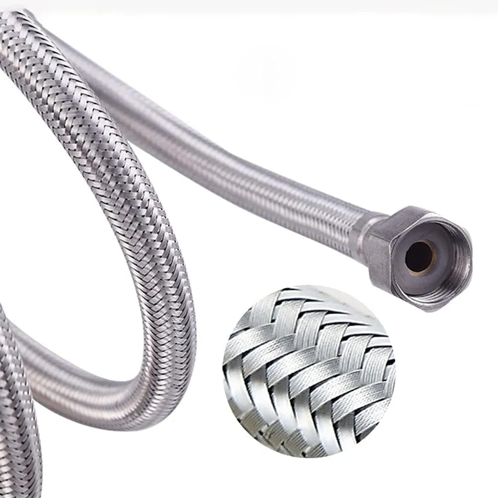 Stainless Steel Corrugated Flexible Water Heater Hose 600mm - L01001C