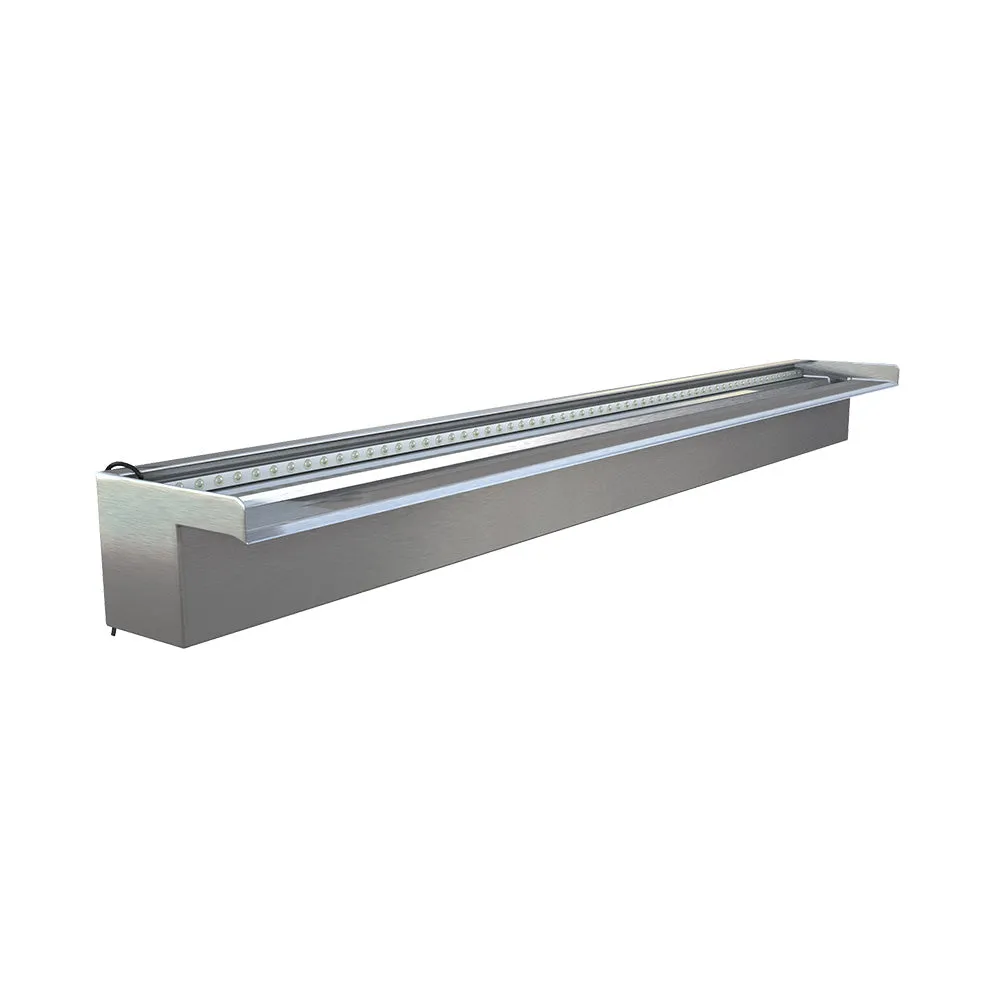 Stainless Steel Spillway Waterfall - Short Lip