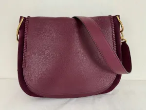 Stuart Weitzman Leather & Suede Messenger Bag