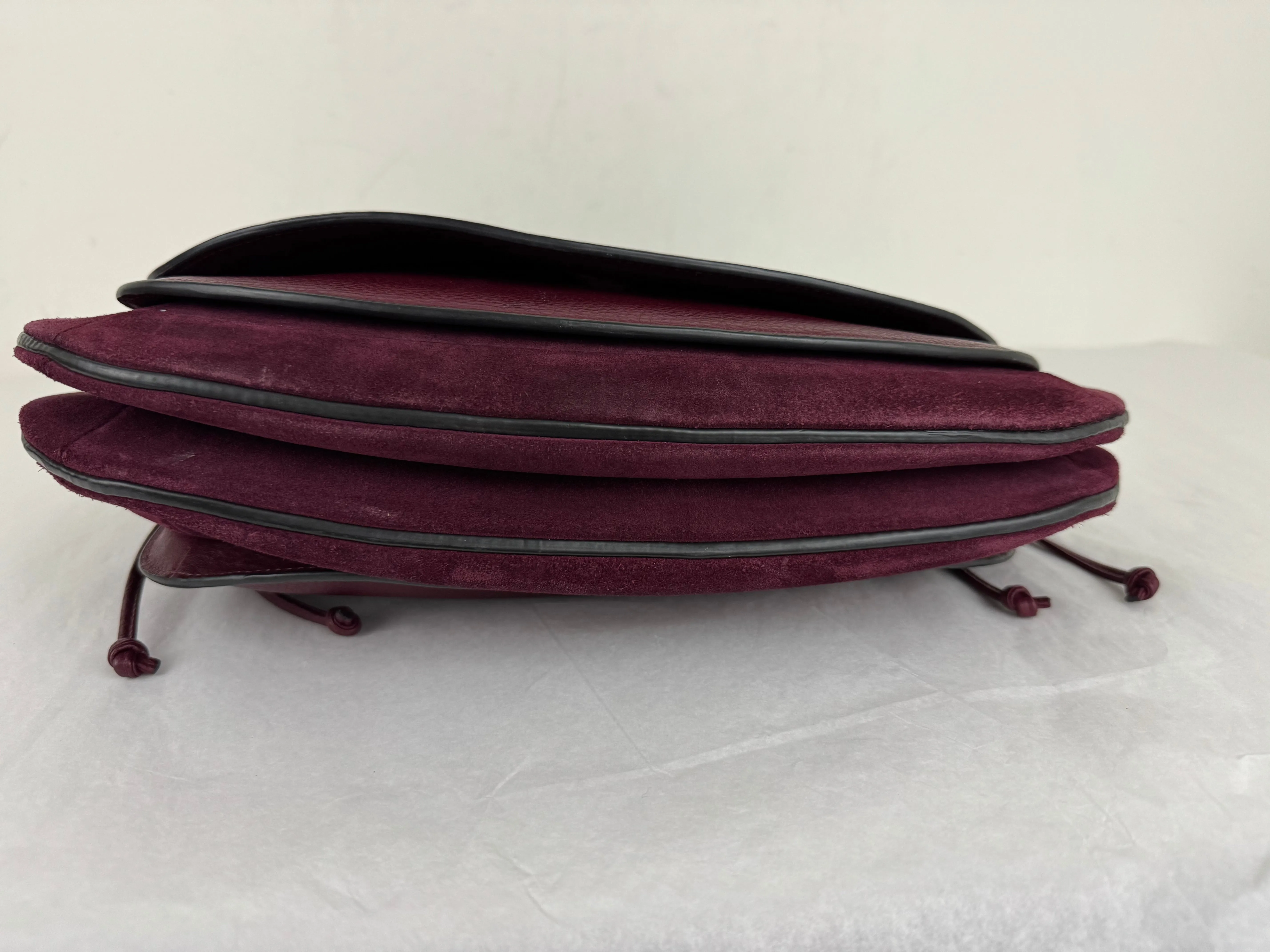 Stuart Weitzman Leather & Suede Messenger Bag