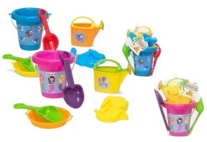 Summer Play Beach Toy 6 Piece Beach Toy Set, 2 Set Styles, Shark, Mermaid