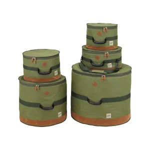 TAMA TDSS52KMG Powerpad Designer Drum Bag Set for 5pc Drum Kit with 22inch BD, Moss Green
