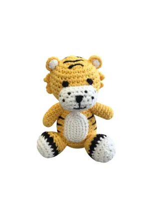 Tiger Hand Crochet Rattle