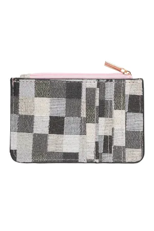 TILE PATTERN WITH CARD HOLDER ZIPPER WALLLET