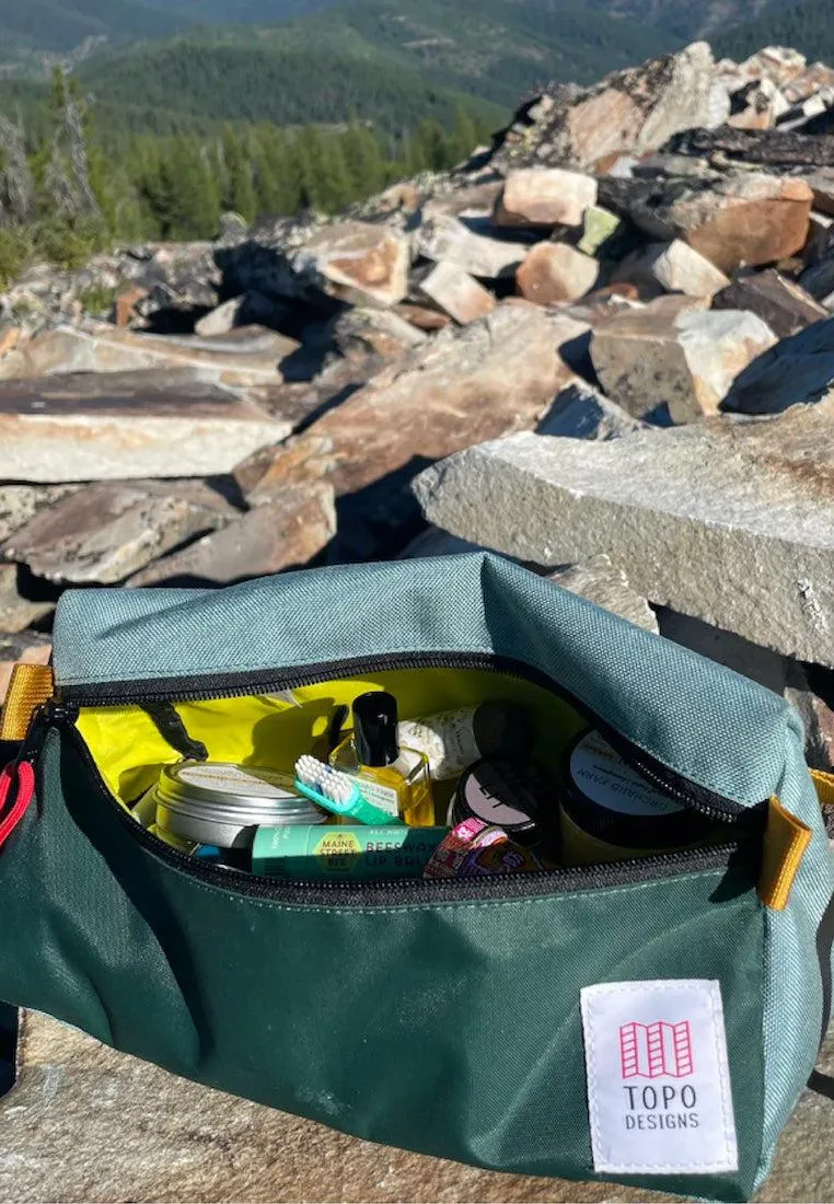 Topo Designs Dopp Kit Rose Geode Green