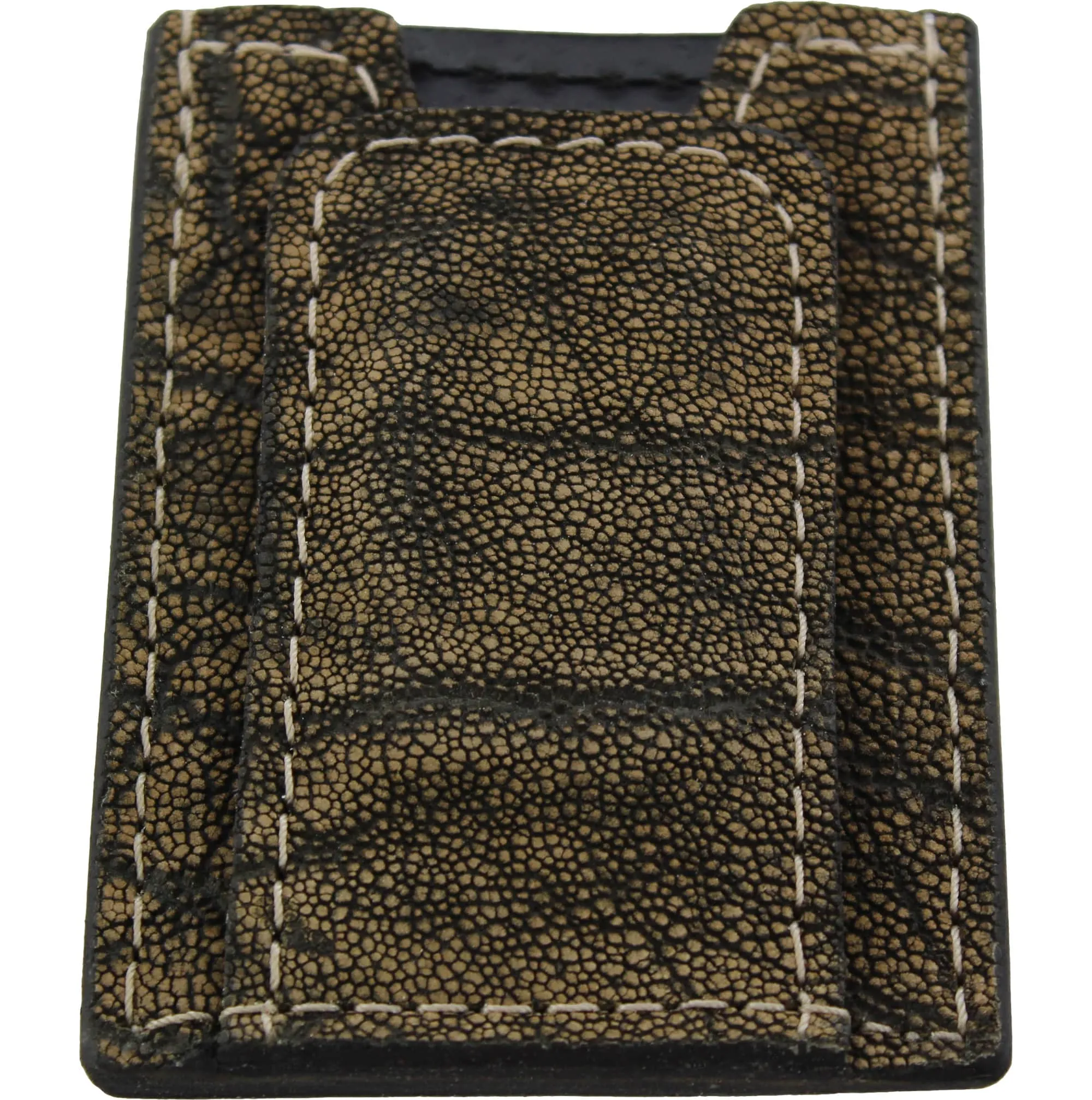 Tree Bark Elephant Money Clip Wallet With Credit Card Slots