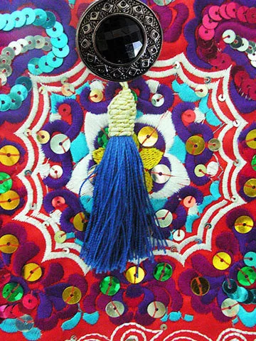 trip to Thailand embroidered messenger bag
