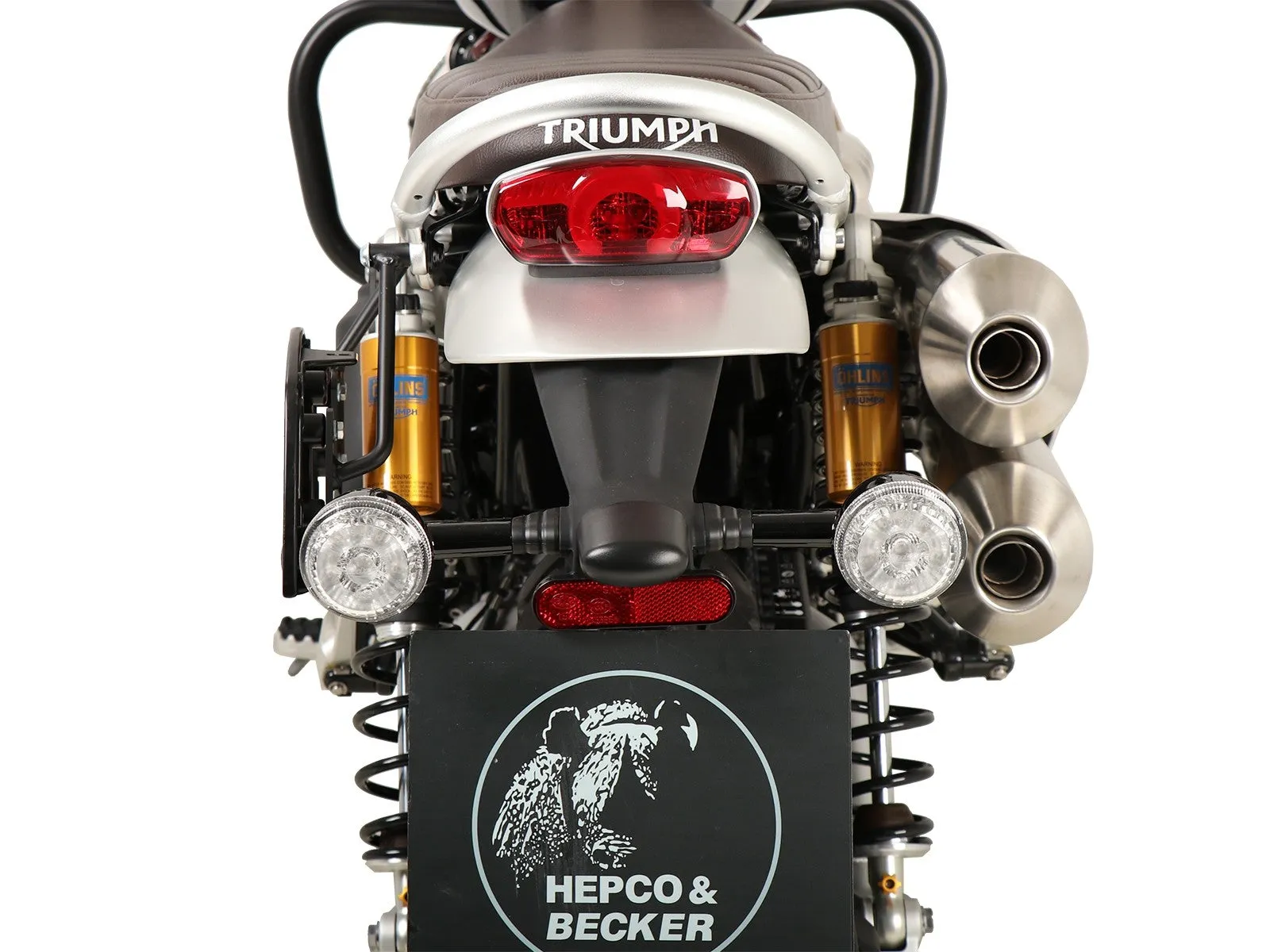 Triumph Scrambler 1200 XE  / XC Carrier - Sidecases 'C-Bow' (Left Side, Black)