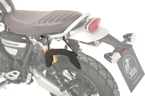 Triumph Scrambler 1200 XE  / XC Carrier - Sidecases 'C-Bow' (Left Side, Black)