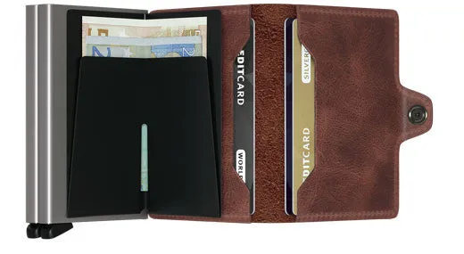 Twinwallet  Vintage Brown RFID Secure