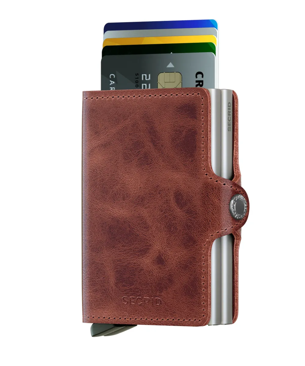 Twinwallet  Vintage Brown RFID Secure